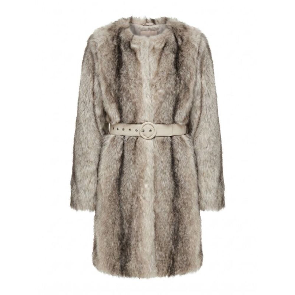 Twin Set Women Eco-Fur Coat